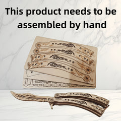 Butterfly Claw 3D Wooden Puzzle Toy DIY Assembly Gift