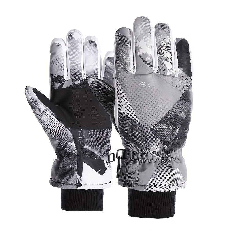Winter Skiing Gloves Windproof Waterproof Wear-resistant Warm At 30 C