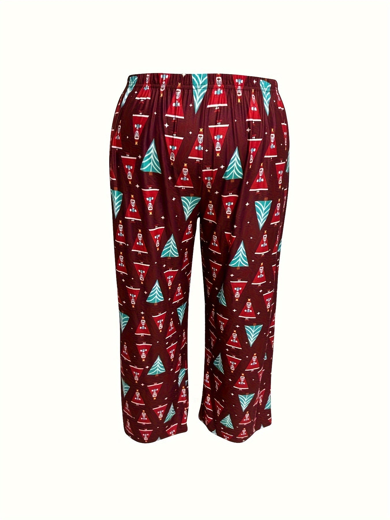 Christmas Tree Print 2 Piece Lounge Set