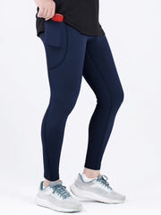 Men's High Waist Compression Leggings for Sports