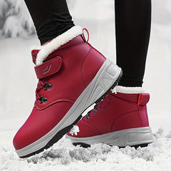 Plush Lined Snow Boots, Warm Winter Shoes