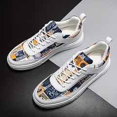 Men's Lace Up Skate Shoes Lightweight Non-slip Sneakers