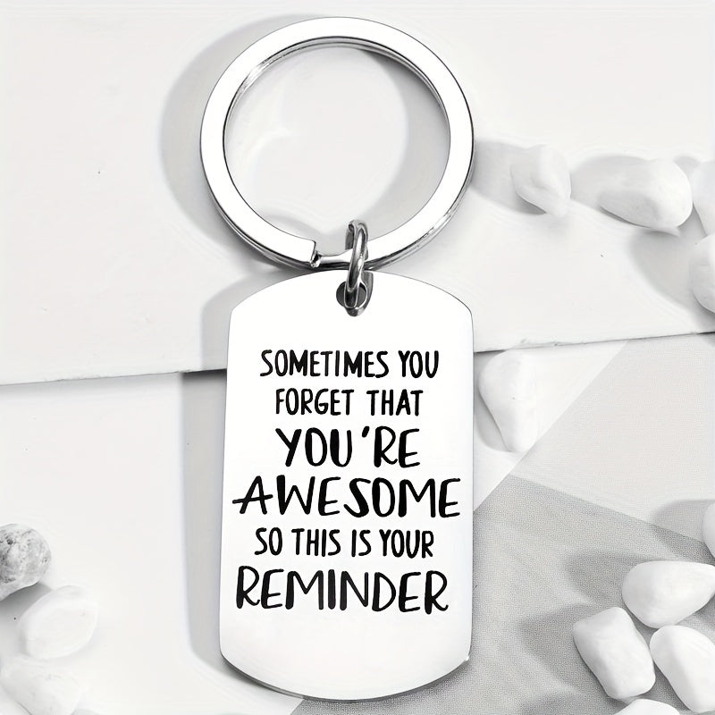 Stainless Steel Key Chain YOU'RE AWESOME Gift