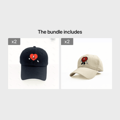 Bad Bunny Embroidery Baseball Cap Hip hop Singer Sun Protection Cap
