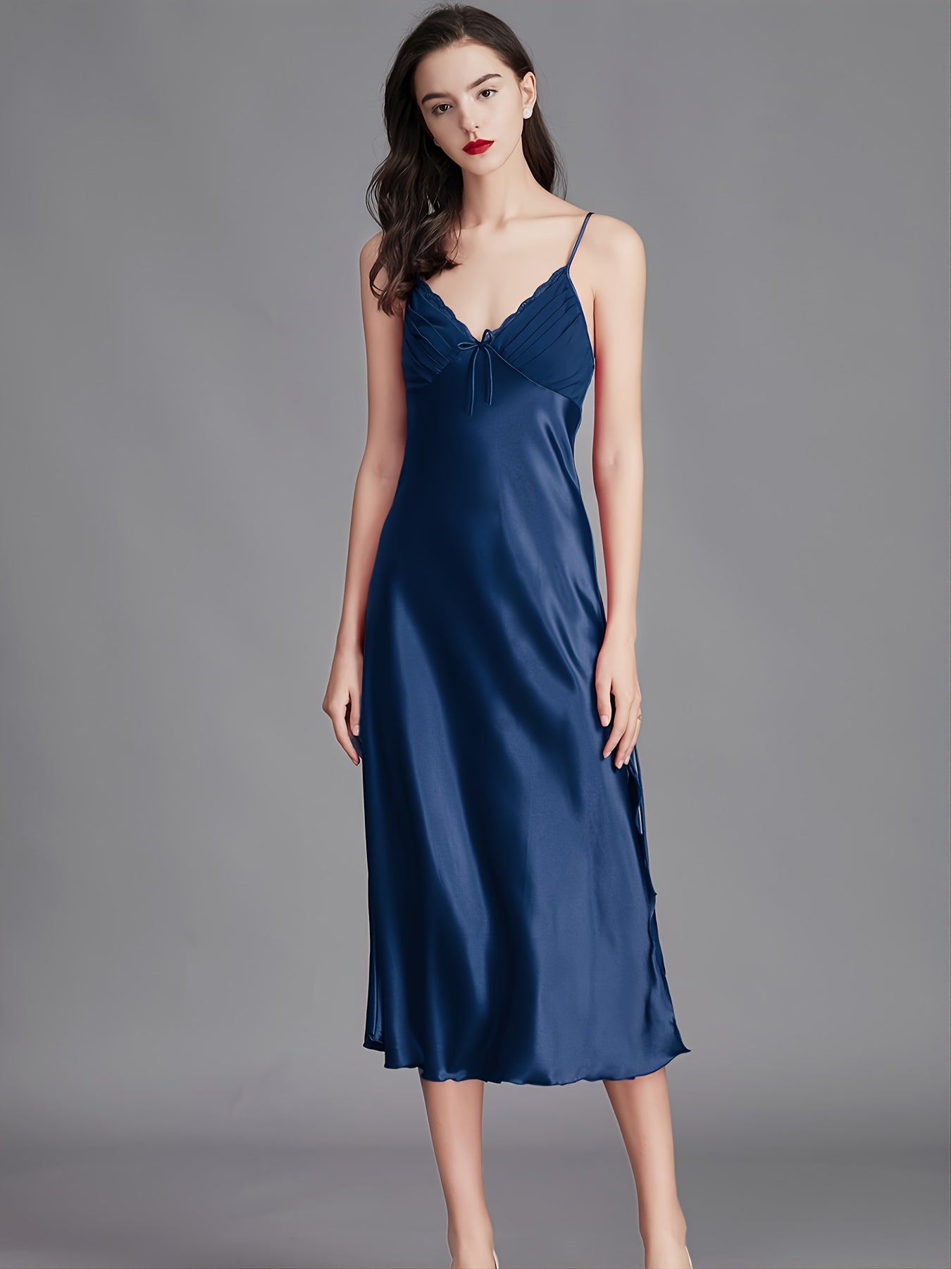 Satin Cami Night Dress - Women's Sleepwear