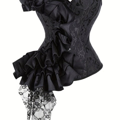 Strapless Corset Bustier Tummy Control Lace Up Body Shaper