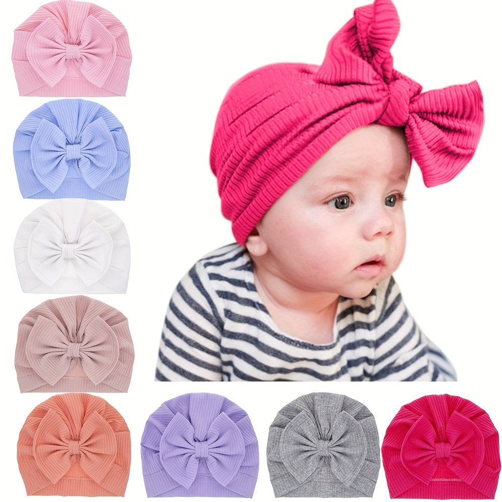 Baby Cotton Hat Bow Knot Baby Pullover Hat Warm Hat