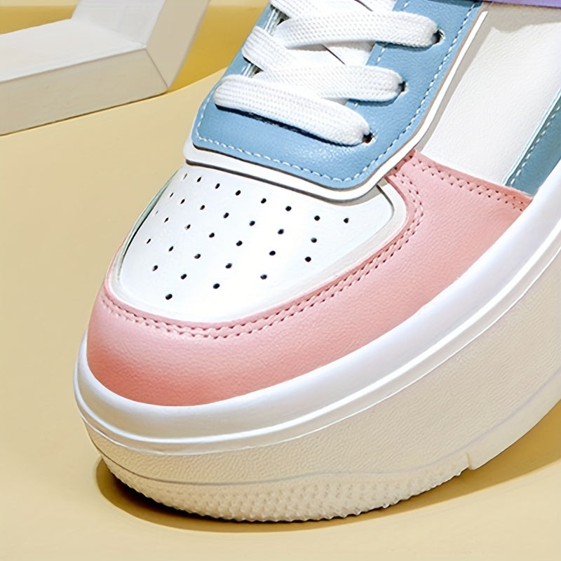 Waterproof Platform Sneakers Women's Low Top Casual Shoes