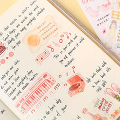 2pcs Long Strip Tape Decorative Sticker