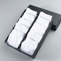 10 Pairs Mid Calf Socks for Outdoor Fitness