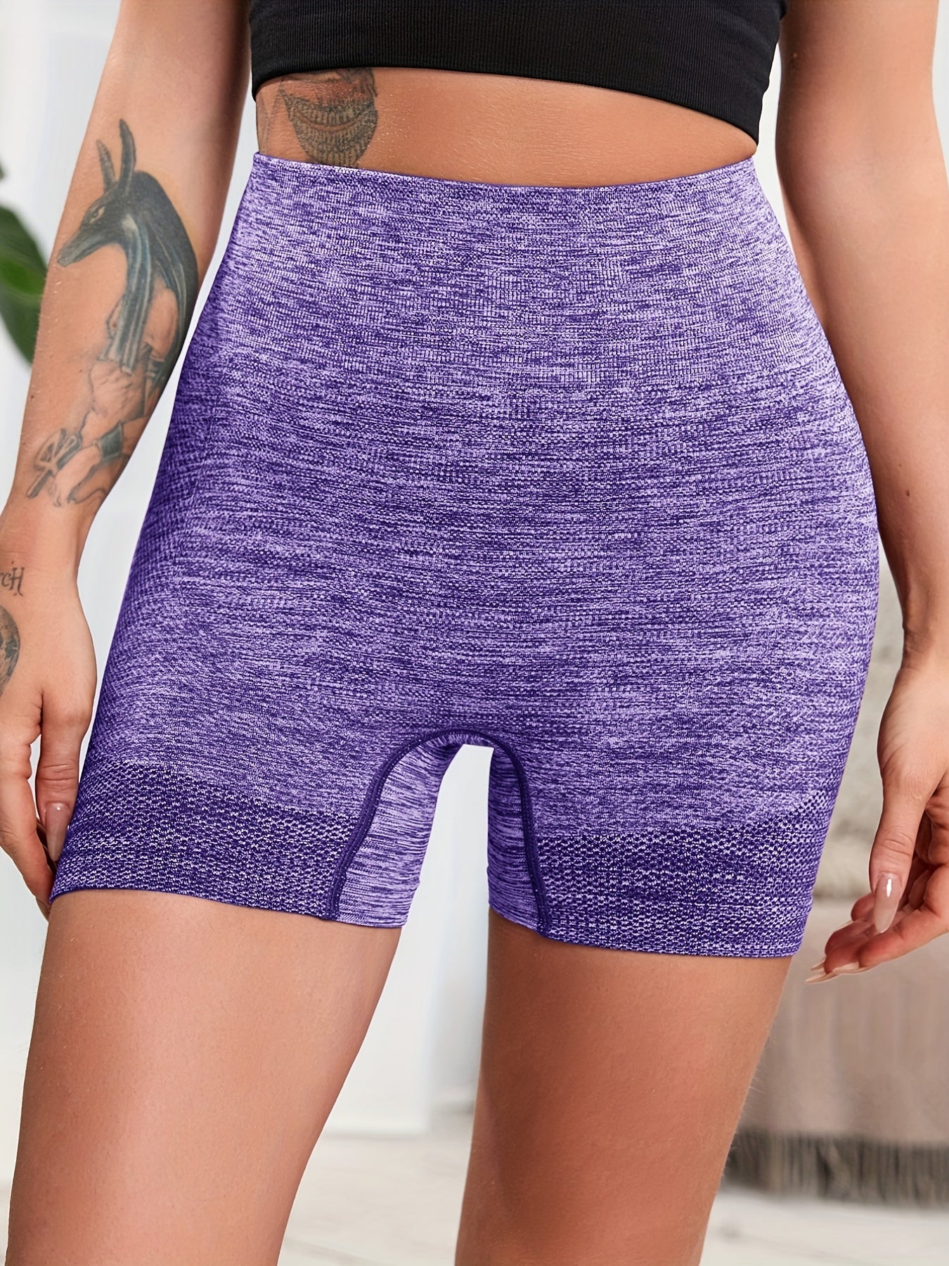 3pcs Seamless High Waist Yoga Running Shorts Women's Activewear