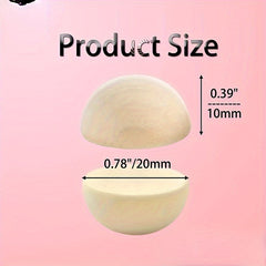 30pcs Natural Wooden Beads for Jewelry Making DIY Crafts