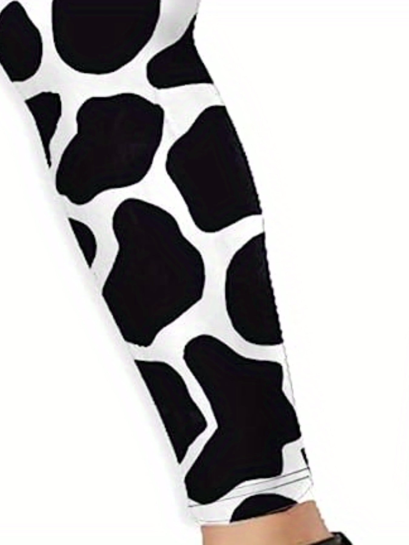 Dalmatian Print High Waist Skinny Leggings Stretchy Women's Clothing