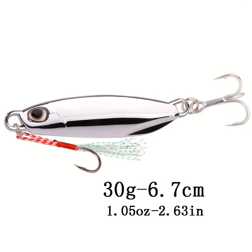 Electroplated Metal Spoon Fishing Lures 7g-40g with Hooks
