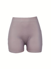 Print Elastic Yoga Shorts Casual Sport Shorts
