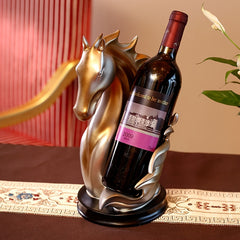 1pc Display Shelf Wine Holder Animal Statue Creative Wine Bottle Rack Holder