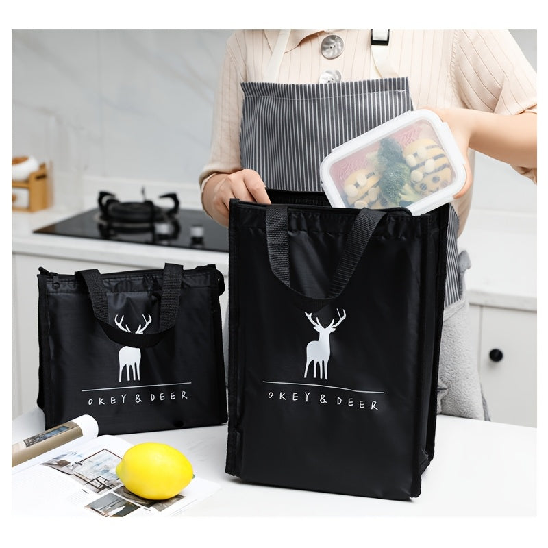 Insulated Thermal Lunch Bag - Waterproof Oxford Cloth