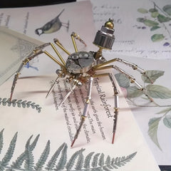 Steampunk Spider Watch Movement 3D Metal Puzzle DIY Handcrafted Bronze Model Kit