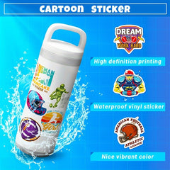 50pcs Rugby Text Stickers Sports Waterproof Luggage Computer Notebook