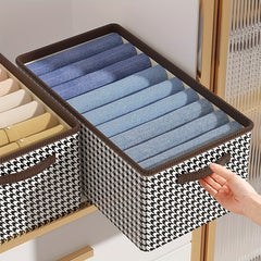 1pc Houndstooth Clothes Organizer S-XL Divider for Jeans T-shirts