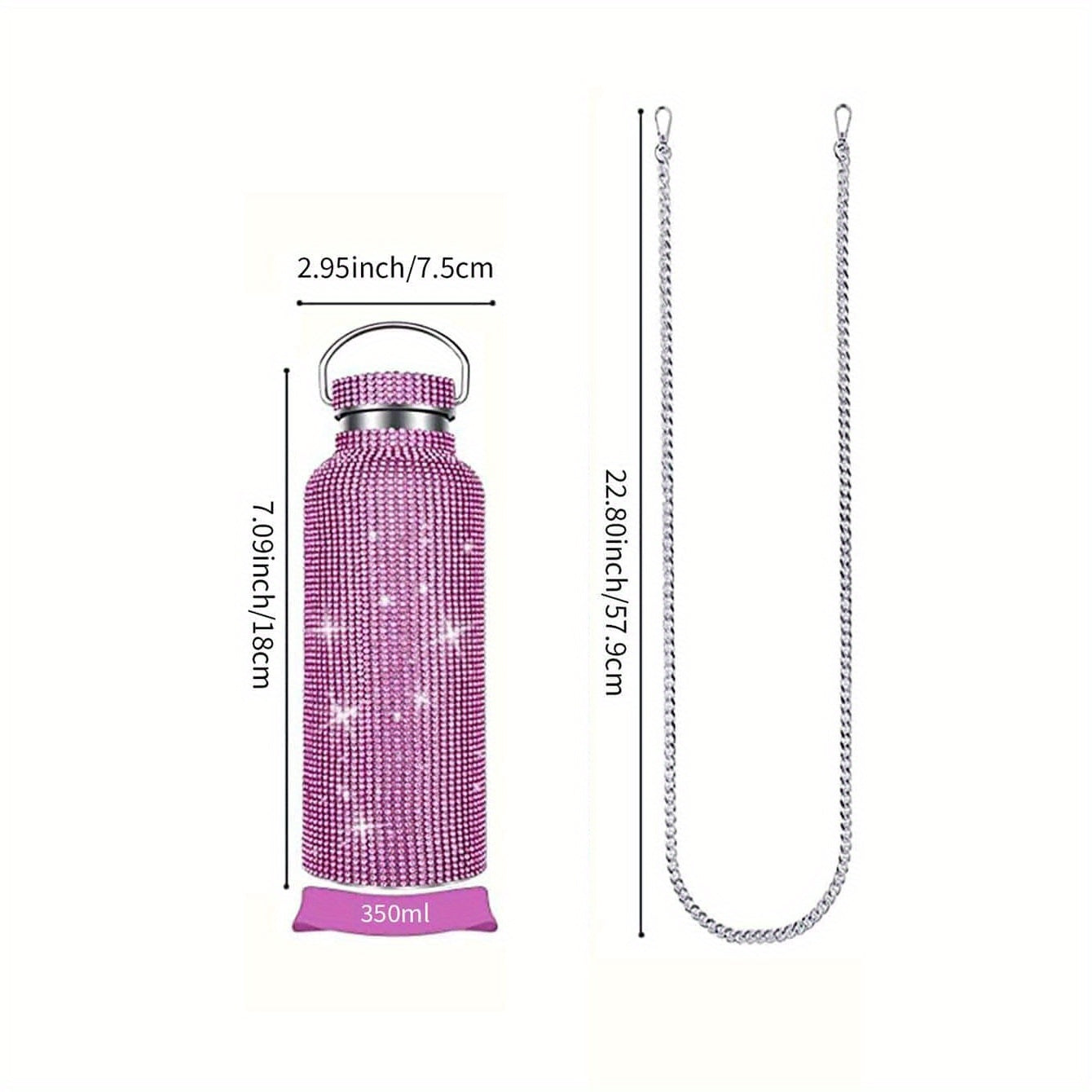 Stainless Steel Insulated Vacuum Cup with Chain for Hot and Cold Beverages