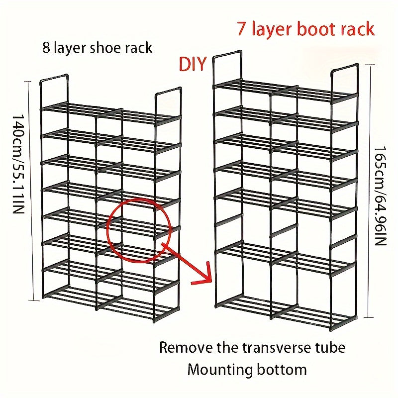 1pc Tier Shoe Rack Shoe Storage Shelf Easy Assembly Shoe Storage Cabinet