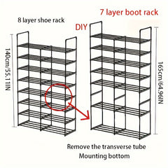 1pc Tier Shoe Rack Shoe Storage Shelf Easy Assembly Shoe Storage Cabinet