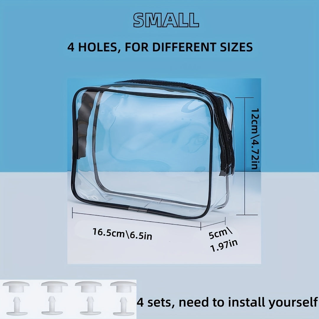 3pcs Clear Bogg Beach Bag Zipper Insert Cosmetic Organizers