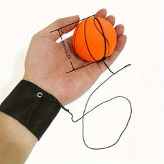Rubber Wrist Bouncing Balls Hand Throw Toy with Elastic Strings for Kids