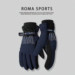 Men's Skiing Gloves Winter Windproof Touch Screen Warm Keeping