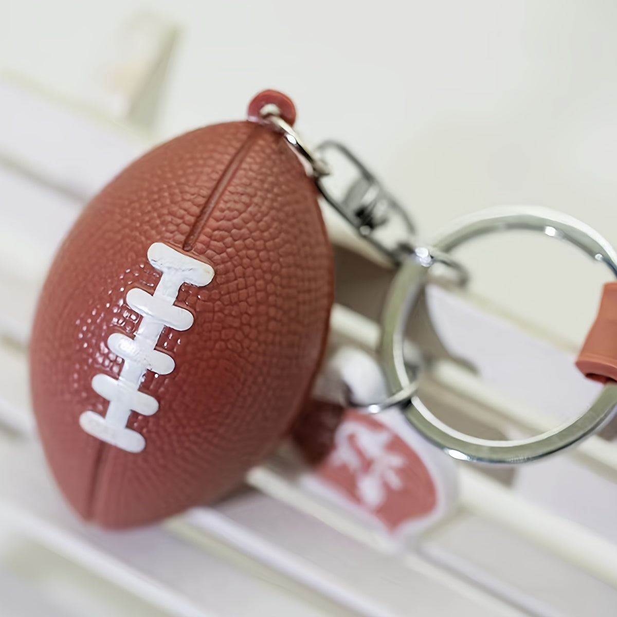 Sports Fan Keychains Football Basketball Keyrings Car Backpack Accessories