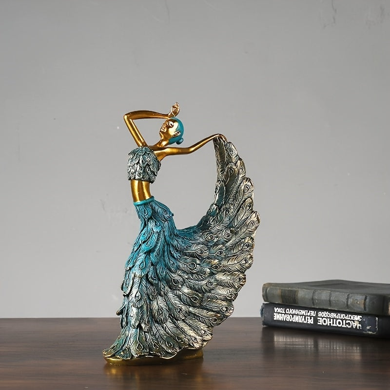 Peacock Dance Resin Crafts Wedding Room Home Living Room TV Cabinet Decoration