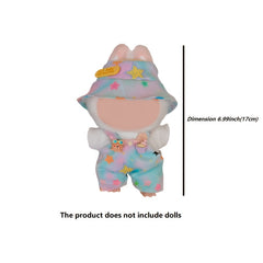 Doll Fisherman Outfit Set with Hat and Overalls 6-9 inch Dolls