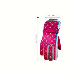 Children's Winter Skiing Warm Gloves, Windproof & Coldproof