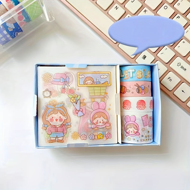 Hand Ledger Sticker Tape Stationery Children's DIY Set