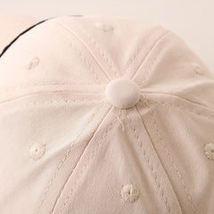 Boys Casual Thin Cap With HEY Embroidery - Baseball Cap