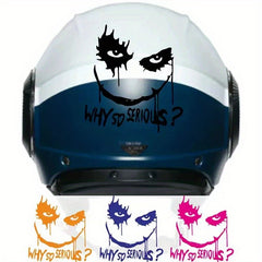 Motorcycle Clown Happy Face Vinyl Stickers Car Helmet Decals