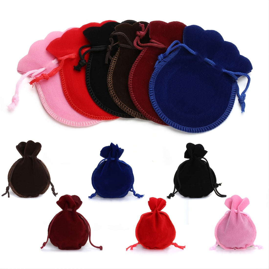 10 Pcs Velvet Drawstring Jewelry Gift Bags Wedding Christmas Favor Pouches