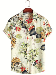 Men's Hawaiian Shirt for Summer Vacation