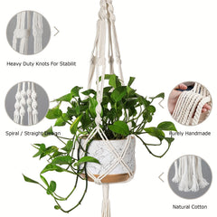 1pc 3pcs Macrame Plant Hanger Set Large Ivory