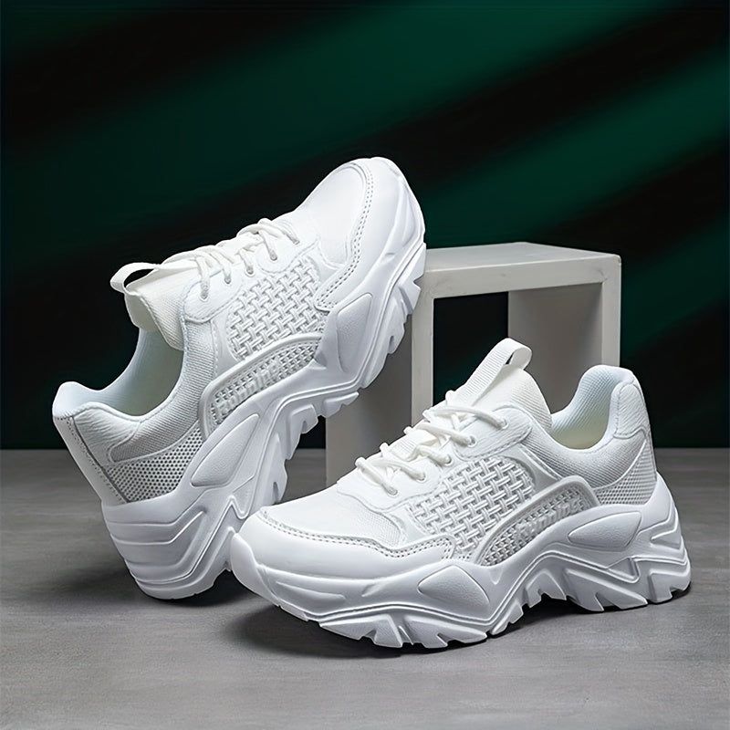 Men's Breathable Chunky Sneakers For Jogging Gym