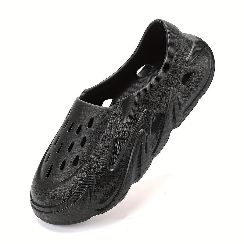 Men's Lightweight Comfy Clogs Hollow Out Non Slip Garden Shoes Summer