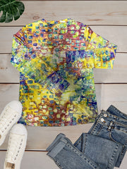 Print Crew Neck Sweatshirt for Women