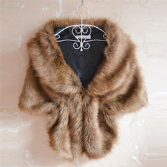 Wedding Bridal Shawl PU Leather Warm Shawl Cape Cover Up Wraps For Party Evening