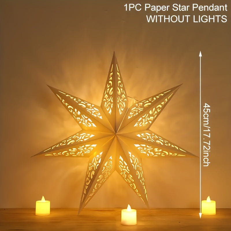 Star Shape Paper Lampshade Home Decor 35x45cm