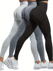 3pcs High Waist Seamless Yoga Leggings Women's Activewear