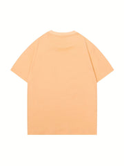 Boys Plain Cotton T Shirt Crew Neck Short Sleeve Top Summer