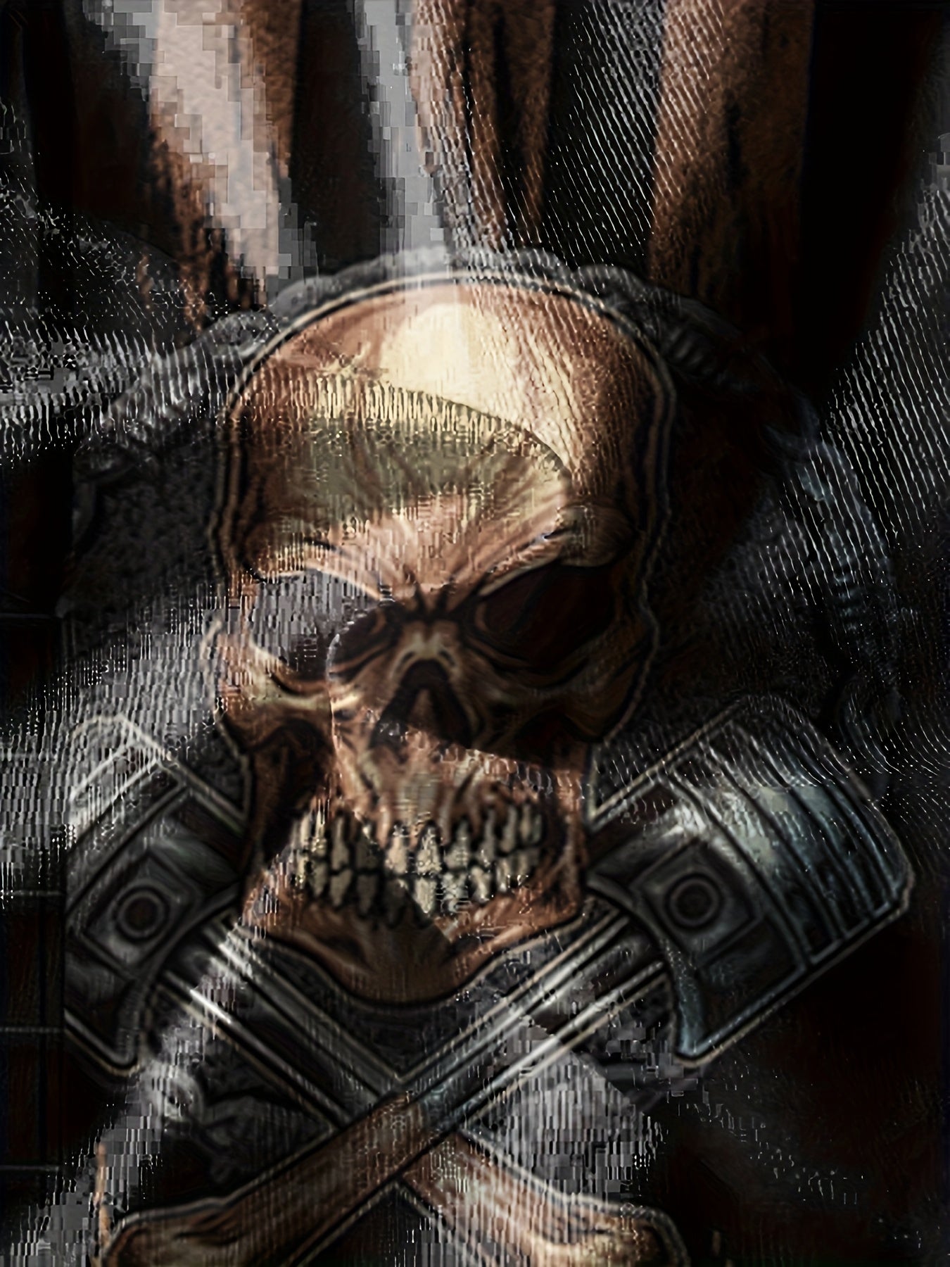 Skull 3d Pattern Mens 2 Piece Outfits Short Sleeve T shirt And Shorts Set