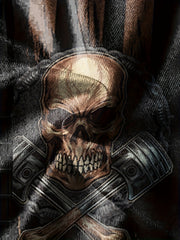 Skull 3d Pattern Mens 2 Piece Outfits Short Sleeve T shirt And Shorts Set