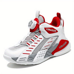 Kids' High Top Basketball Shoes with Rotating Buckle